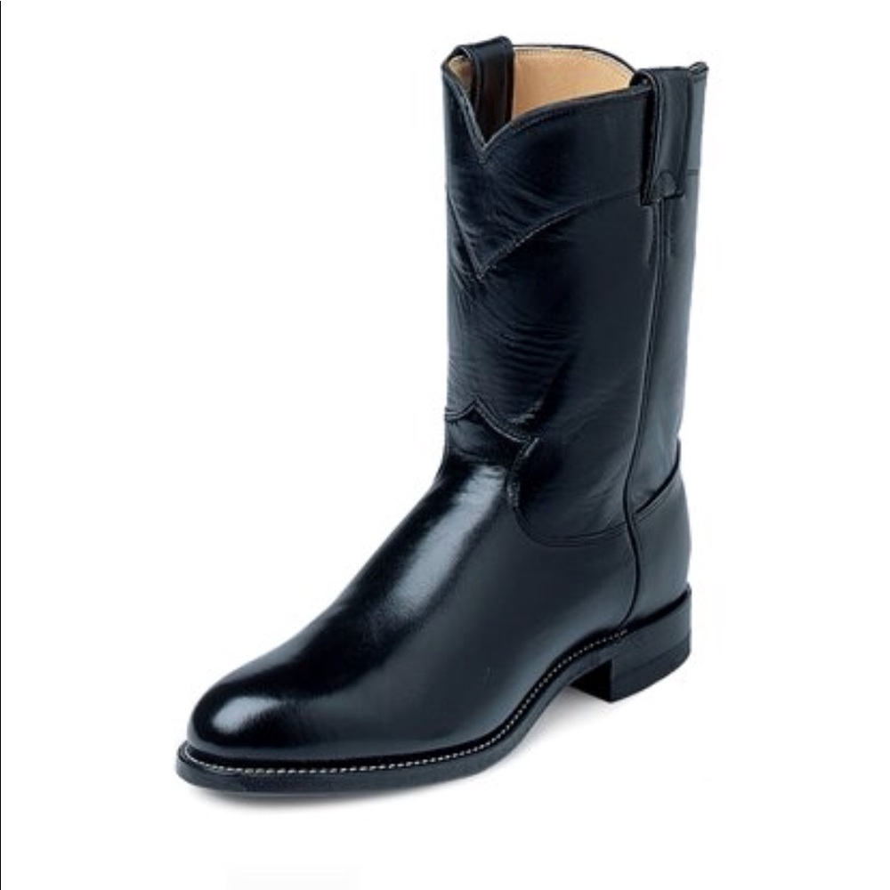 Justin Jackson Roper black boots